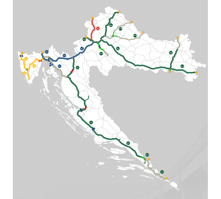 Horvátország autópályák